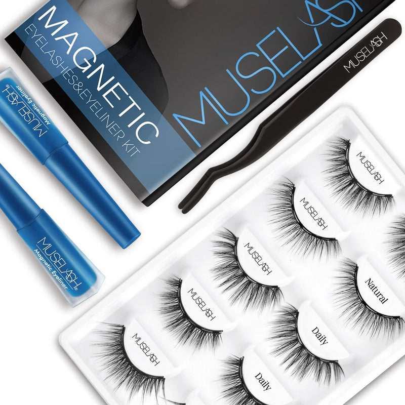 Hhomeenjoy Magnetic False Eyelash Set with Liquid Eyeliner