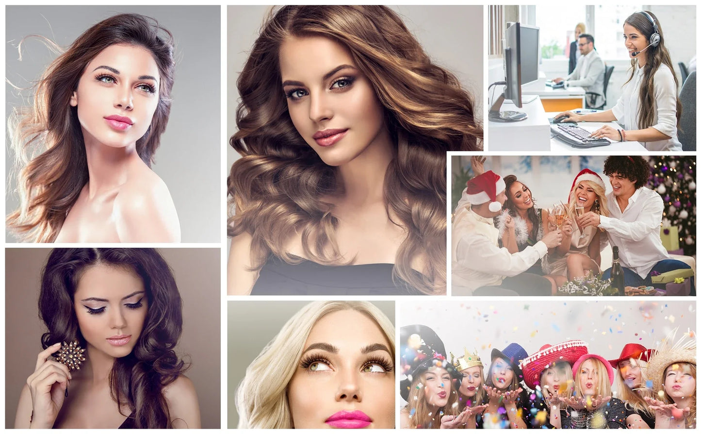 Magnetic false eyelash set with liquid eyeliner in black, featuring 5 pairs of premium lashes for transformative eye looks