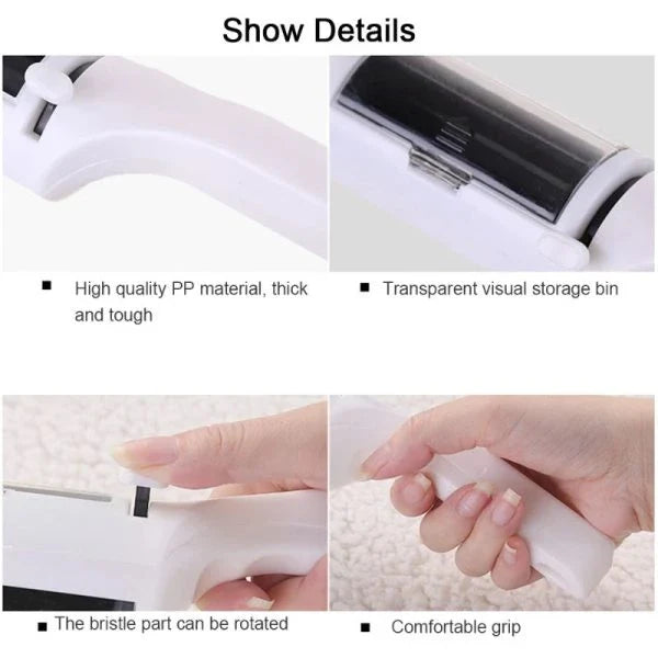 Electrostatic Remover for Clothing, Dust, Hair, and Pets - Portable and Effective Cleaning Tool