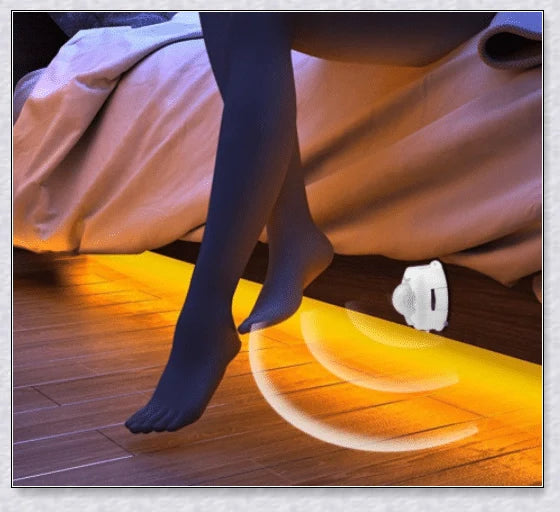 Under Bed Lighting Strip with motion sensor for automatic illumination in dark rooms