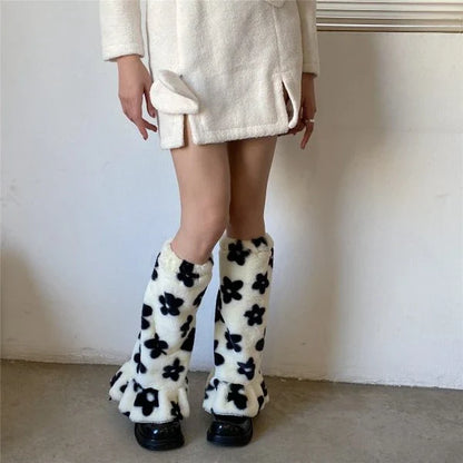 Cozy autumn and winter lace leg warmers in a variety of sizes and colors