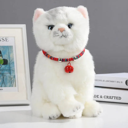 Adjustable coloured ethnic-style pet collar with a small bell, shown in multiple colour options.