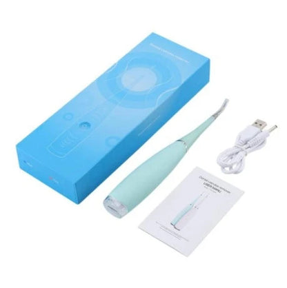 Rechargeable waterproof electric dental cleaner tool with high-frequency vibration technology for effective plaque and tartar removal