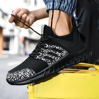 Flying woven mesh sneakers with rubber sole in black, sky blue or white blue, sizes 39 to 46