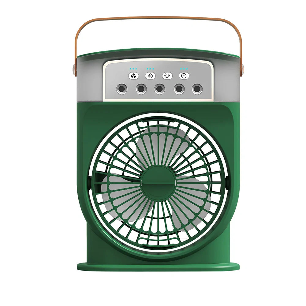 White 5-hole USB humidifier with compact design and adjustable speed controls for room moisture