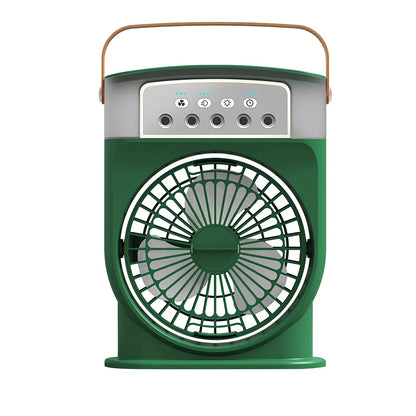 White 5-hole USB humidifier with compact design and adjustable speed controls for room moisture