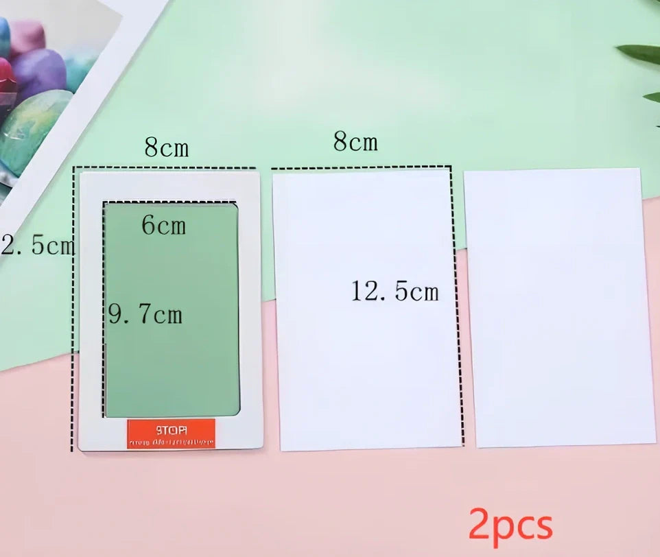 Disposable ink baby hand and foot print kit with six colour options and two size formats