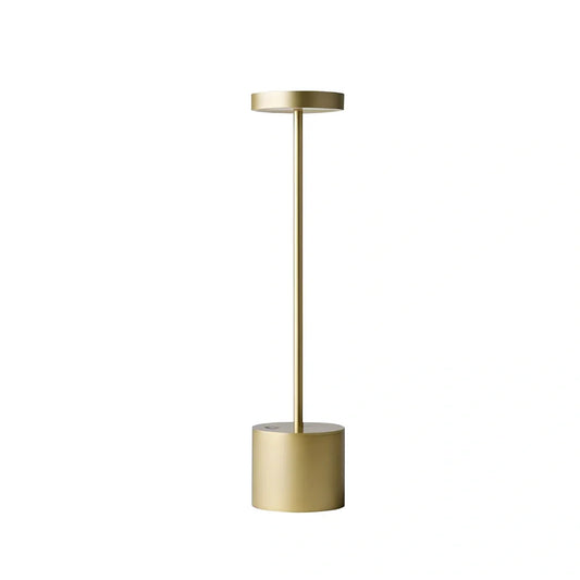 LED rechargeable touch night light in aluminium construction with touch dimming control