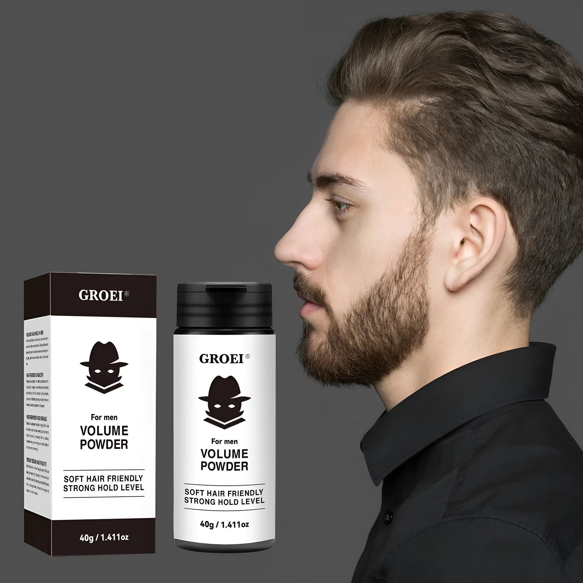 40g styling powder container for oil control and fluffy hair volume