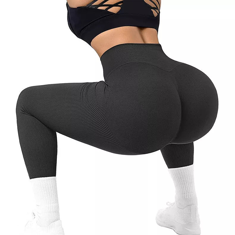 Women's high waist seamless leggings in various colors for fitness and casual wear