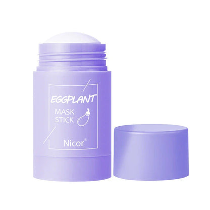 Nourishing Green Tea and Eggplant Clay Mask Set - Deeply cleanse pores, control oil, and brighten skin for a radiant, healthy-looking complexion