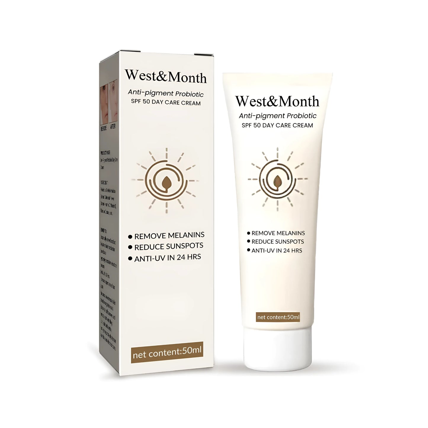 50g tube of probiotics brightening and colour isolation protective cream