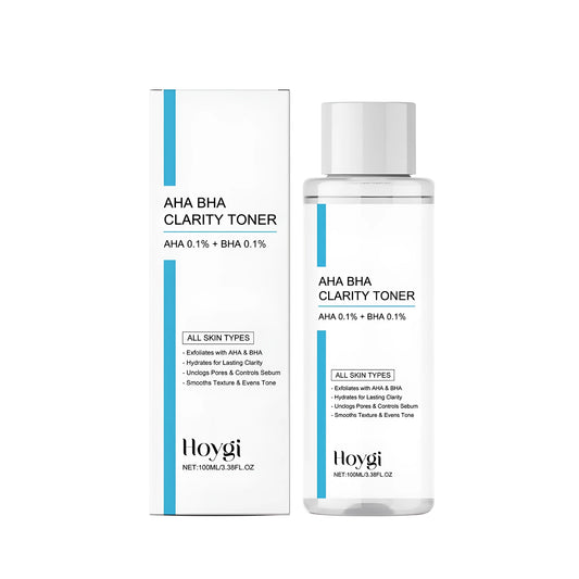100ml bottle of Exfoliating Oil Controlling Toner with lactic acid and salicylic acid.