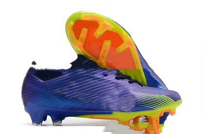 Men's knitted football shoes with air cushion and FG rubber studs on natural grass