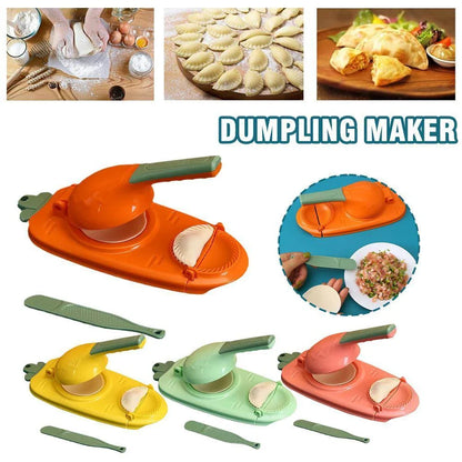 Premium 2-in-1 Dumpling Maker with Ergonomic Handle and Versatile Design for Effortless Dough Pressing and Skin Forming