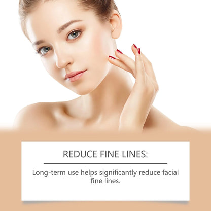 30ml clear bottle of anti-aging liquid with hyaluronic acid and botox formula