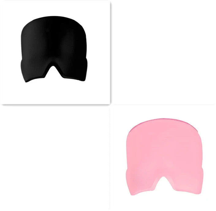 Soothing ice gel eye mask with elastic cloth design for headache and eye strain relief