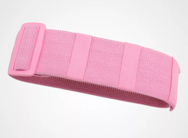 Aolikes Adjustable Fitness Stretch Training Booty Bands in grey, purple, pink, and blue