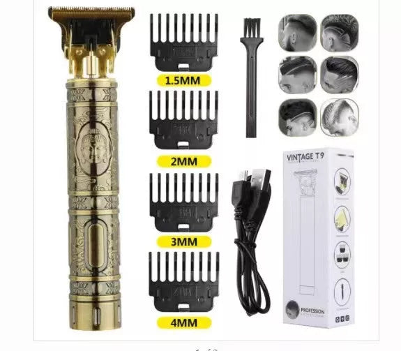 Rechargeable Fashion Hair Clipper Set with washable blade and four limit combs