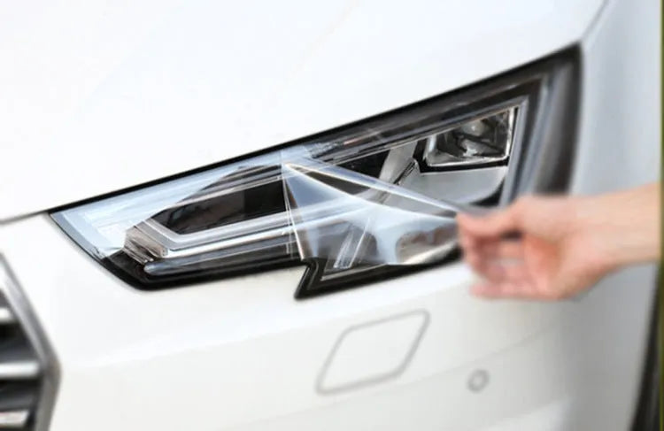 Plastic Car Lamp Protective Film: 30cm wide TPU film for large LED lampshades, providing 15m length with good toughness to shield against scratches and UV damage