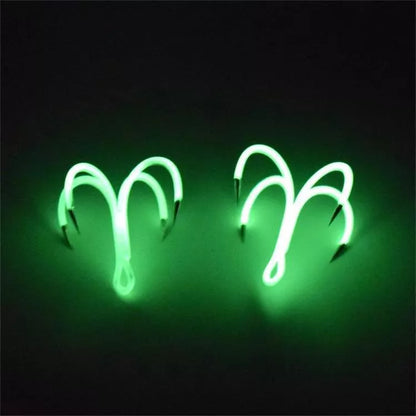 Luminous Octopus Four Hooks Without Barb Hooks for night fishing with bait included