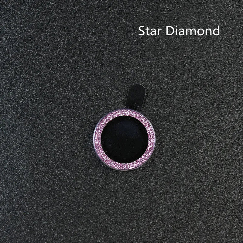 iPhone 12 lens protective film with diamond-cut aluminium alloy ring and tempered glass layer