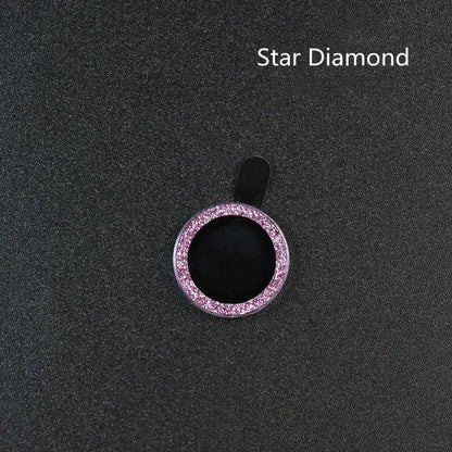 iPhone 12 lens protective film with diamond-cut aluminium alloy ring and tempered glass layer