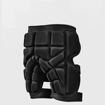 Roller skating and skiing hip, knee, and elbow protection set with adjustable straps