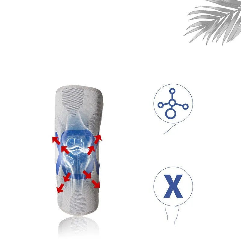 Men's silicone knee pads for sports protection in multiple colour options