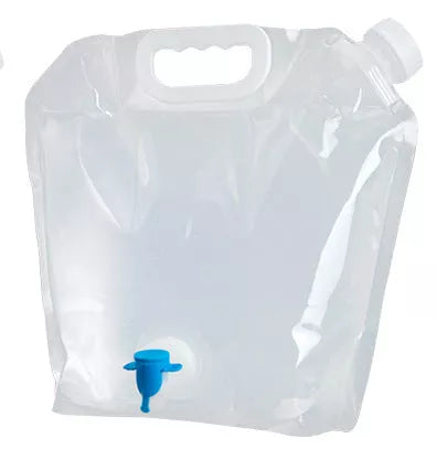 PVC Outdoor Camping Hiking Foldable Portable Water Bags Container in blue, non-toxic and food-grade