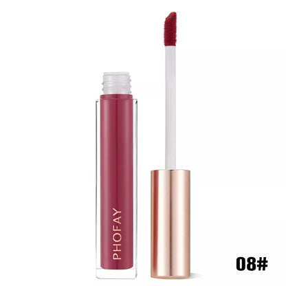 PHOFAY Non-Sticky Lip Gloss in various shades for hydrated, shiny lips