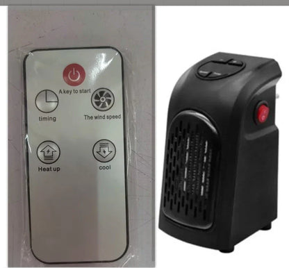 Cozy Electric Space Heater with Ceramic Heating Element, Adjustable Thermostat, and Timer for Home, Office, and Camping Use