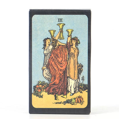 Borderless Waite Tarot Cards set with 78 cards and electronic manual