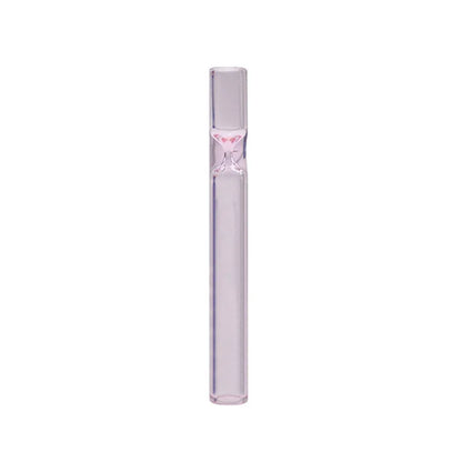 Clear glass telescopic suction nozzle pipe for aromatherapy diffusers in transparent pink colour