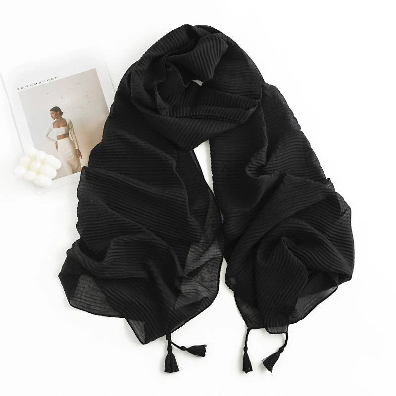 Stylish herringbone pattern artificial cashmere scarf for women in various colors