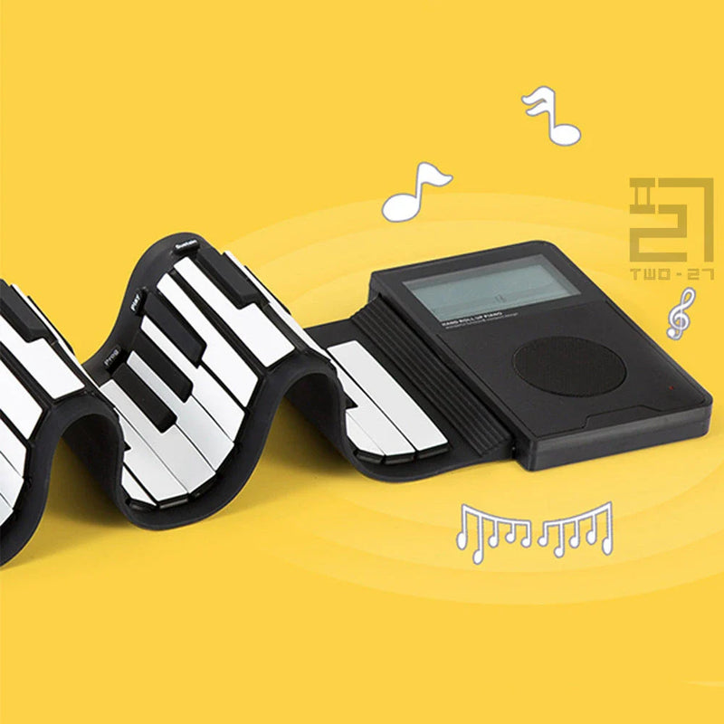 Affordable Portable 88-Key Digital Piano - Flexible Roll-Up Design for Kids & Beginners
