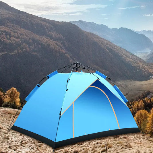 Double-Decker Automatic Tent for camping and outdoor travel, featuring automatic setup and waterproof design