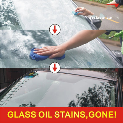 White English bag containing a 15ml automotive glass rainproof cleaning agent.