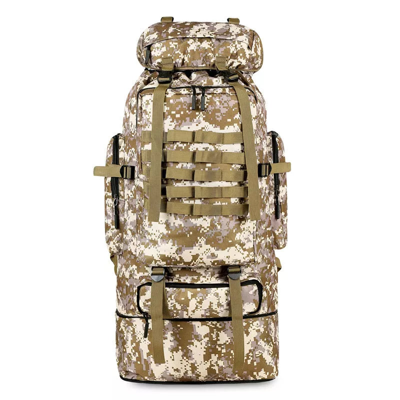 Durable Oxford Cloth Large Capacity Outdoor Sports Mountaineering Bag in camouflage pattern