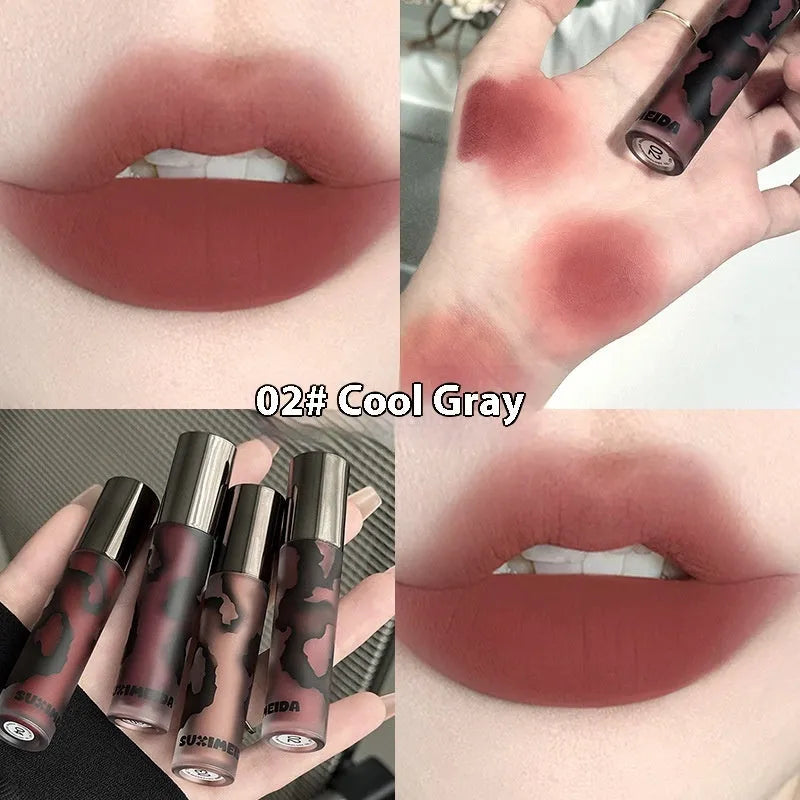 Lava Secret Matte Lip Mud Lipstick in five colour options with 3.2g net content and no-stain formula