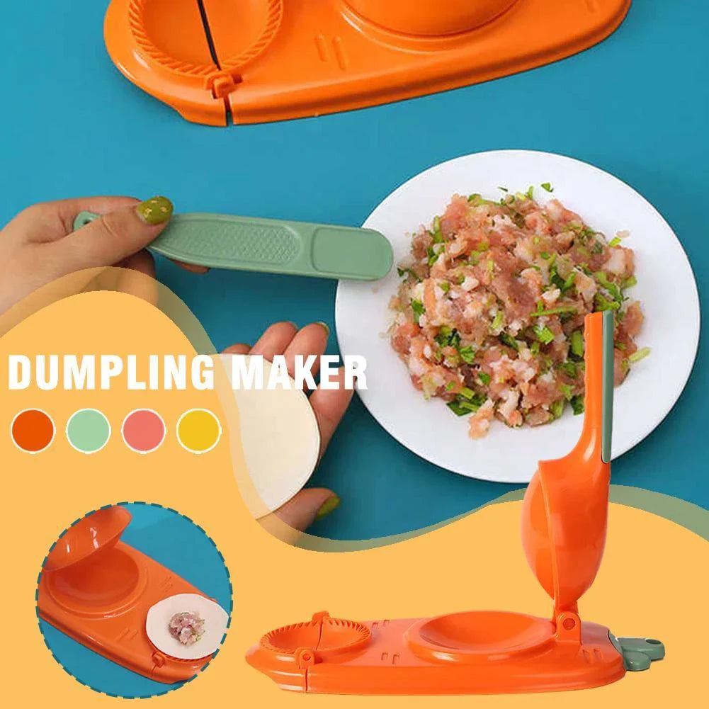 Premium 2-in-1 Dumpling Maker with Ergonomic Handle and Versatile Design for Effortless Dough Pressing and Skin Forming