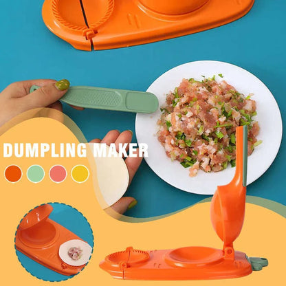 Premium 2-in-1 Dumpling Maker with Ergonomic Handle and Versatile Design for Effortless Dough Pressing and Skin Forming