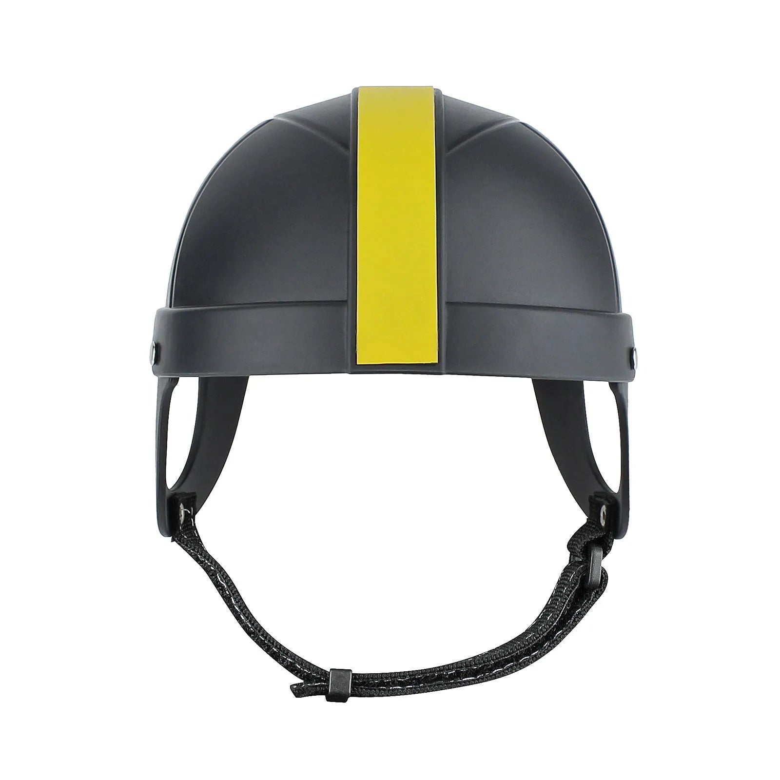 Pet motorcycle safety helmet in Black & Yellow colour with ABS shell construction