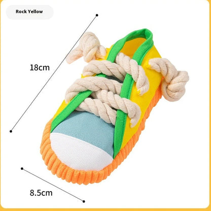 15cm plastic dog chew toy with textured surface and squeaking feature in three colour options