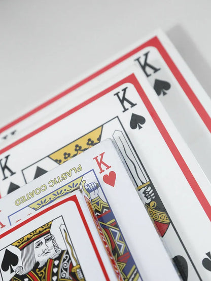Oversized large playing cards for fighting landlord table game in paper construction