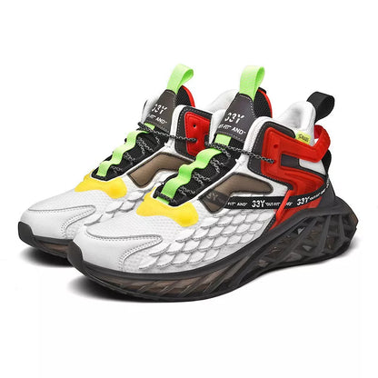 Korean Men's Sports Casual Shoes with breathable mesh upper and durable rubber sole