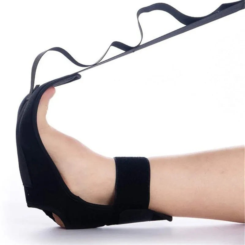 Polyester cotton rehabilitation physiotherapy stretch strap for yoga, available in Black, Blue, and Pink