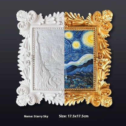 DIY oil painting kit with epoxy canvas, propylene paints, and brushes for creating hand-drawn artwork at home