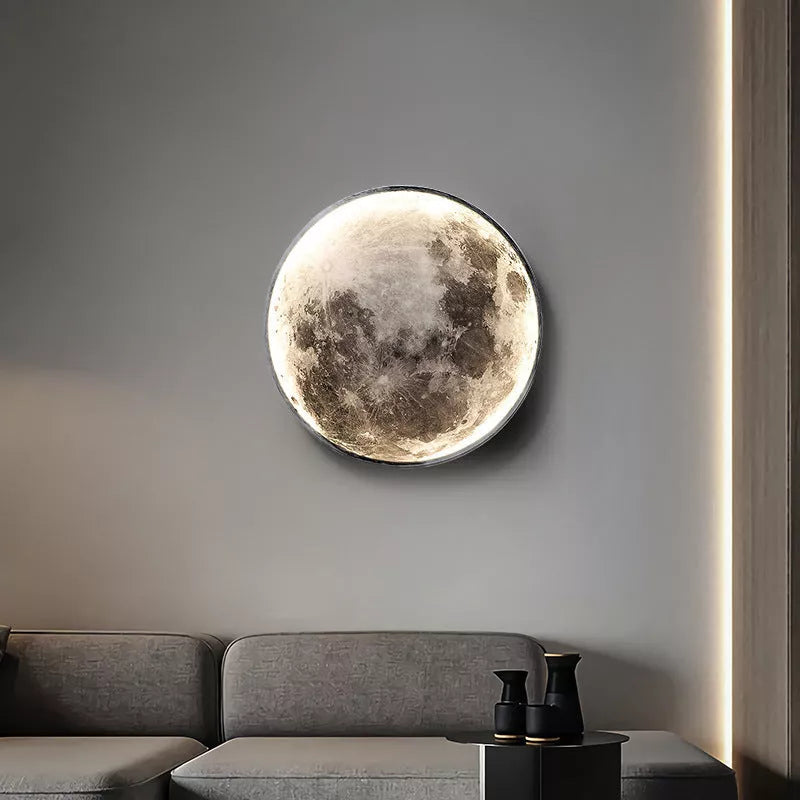 Modern Moon Wall Lamp with adjustable lighting for bedroom decor