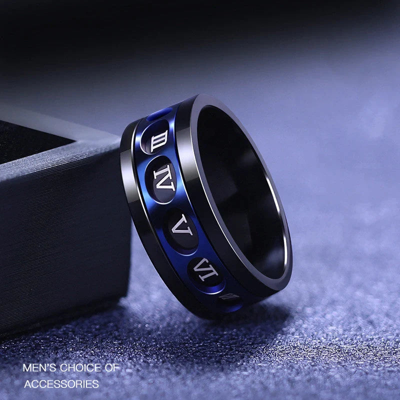 Stylish titanium steel hip hop ring in various colors and sizes